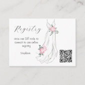 Eucalyptus Peony Bridal shower Registry Enclosure  Informatiekaartje (Voorkant)