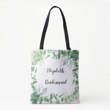 Eucalyptus Persoonlijke Bridesmaïde Canvas tas