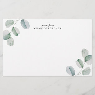 Eucalyptus Persoonlijke Notitiekaart Briefpapier