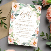 Eucalyptus Perzik Goud Bloemen 80ste Tachtig Verja Kaart