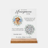 Eucalyptus Pet Wedding Dog Foto Honeymoon Fonds Acryl Bord (Voorkant)