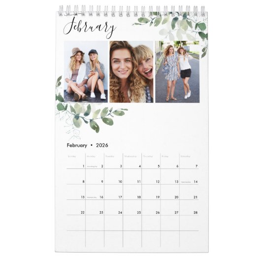 Eucalyptus Photo Collage Calendar Kalender