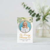 Eucalyptus Photo Funeral Prayer Kaart Visitekaartje (Staand voorkant)