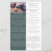 Eucalyptus Photo Memorial Service-programma (Achterkant)