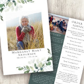 Eucalyptus Photo Memorial Service-programma
