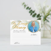 Eucalyptus Photo Share a Memory Funeral Kaart (Staand voorkant)