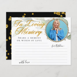 Eucalyptus Photo Share a Memory Funeral Kaart