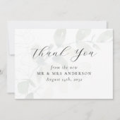 Eucalyptus Photo Weddenschap Bedankkaart (Voorkant)