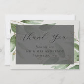 Eucalyptus Photo Weddenschap Bedankkaart (Voorkant)