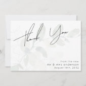 Eucalyptus Photo Weddenschap Bedankkaart (Voorkant)