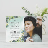 Eucalyptus Photo Weddenschap Kaart (Staand voorkant)