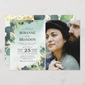 Eucalyptus Photo Weddenschap Kaart (Voorkant / Achterkant)