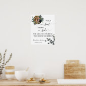 Eucalyptus Pick A Seat Beide Side Weduwen Sign Poster (Keuken)