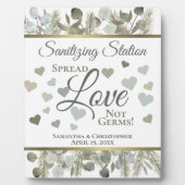 Eucalyptus & Pine Sanitizing Station Weddenschap Fotoplaat (Voorkant)
