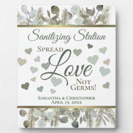 Eucalyptus & Pine Sanitizing Station Weddenschap Fotoplaat