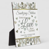 Eucalyptus & Pine Sanitizing Station Weddenschap Fotoplaat (Zijkant)