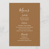 Eucalyptus Pioen Huwelijk Tafelkaart & Menu's (Achterkant)