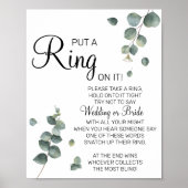 Eucalyptus Plaats een spelcode voor Ring vrijgezel Poster (Voorkant)