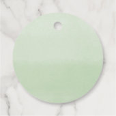 Eucalyptus pompoen groen moderne waterverf bedankjes labels (Achterkant)