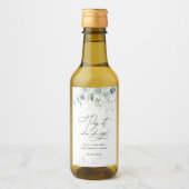 Eucalyptus Pop het wanneer ze Pop Baby shower Wijn Etiket (Voorkant)