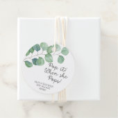 Eucalyptus - POP IT WANNEER ZE POPPEN Bedankjes Labels (In situ)