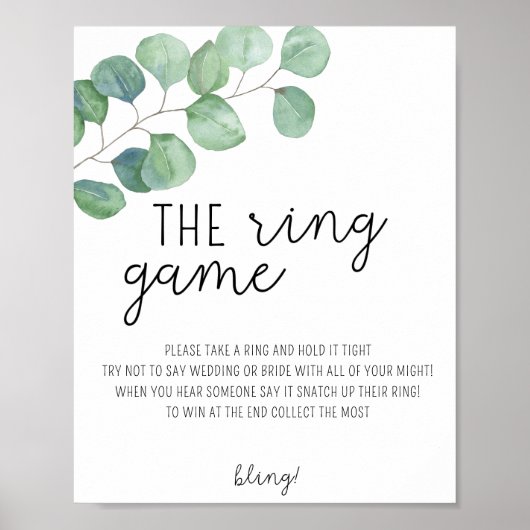 Eucalyptus - Poster van het ring-spel (Voorkant)
