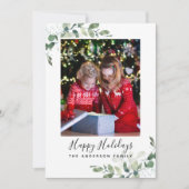 Eucalyptus Prettige feestdagen Feestdagenkaart (Voorkant)