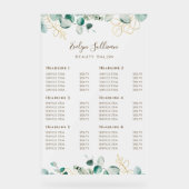 Eucalyptus prijslijst acryl bord (Voorkant)