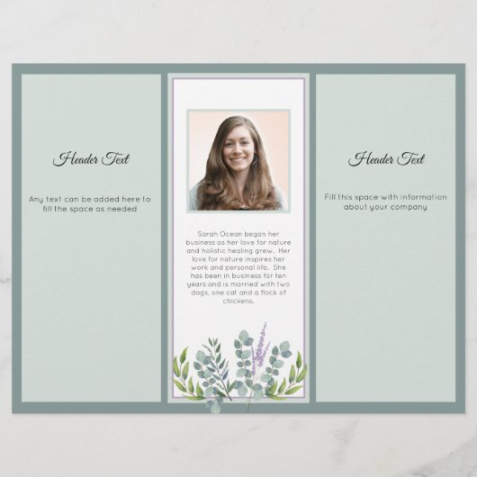 Eucalyptus Professional Business - Fotobrochure Flyer (Achterkant)