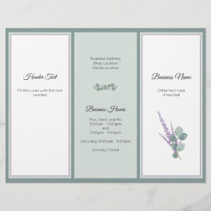 Eucalyptus Professionele Zakelijke Fotobrochure Flyer