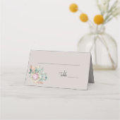Eucalyptus Protea Pampas Trouwtafel Nummer Plaatskaartje (Voorkant)