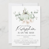 Eucalyptus Pumpkin-Baby shower Uitnodiging (Voorkant)