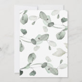 Eucalyptus Pumpkin-Baby shower Uitnodiging (Achterkant)