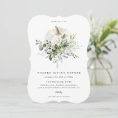 Eucalyptus Pumpkin Bedankt Uitnodiging (Staand voorkant)