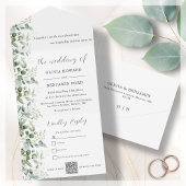 Eucalyptus QR-code in één uitnodiging