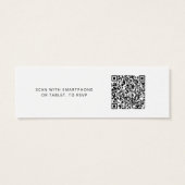 Eucalyptus QR-code RSVP Weddenschap Website Mini Visitekaartjes (Achterkant)