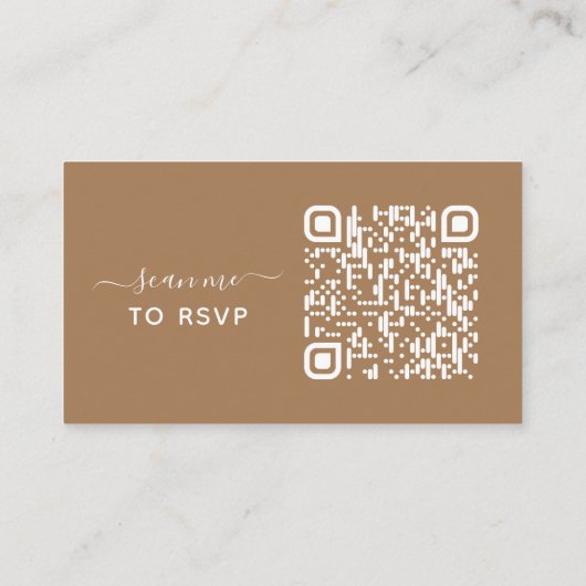 Eucalyptus QR Code Weddenschap Website RSVP Card Visitekaartje (Achterkant)