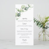 Eucalyptus Quinceanera 15e verjaardag Party Foto Menu (Staand voorkant)