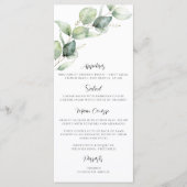 Eucalyptus Quinceanera 15e verjaardag Party Foto Menu (Voorkant)