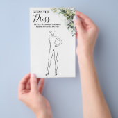 Eucalyptus Raad de jurk Bruids douche spel kaart (Hand)