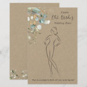 Eucalyptus Raad De Jurk Bruidsfeest Spel Briefpapier (Voorkant / Achterkant)