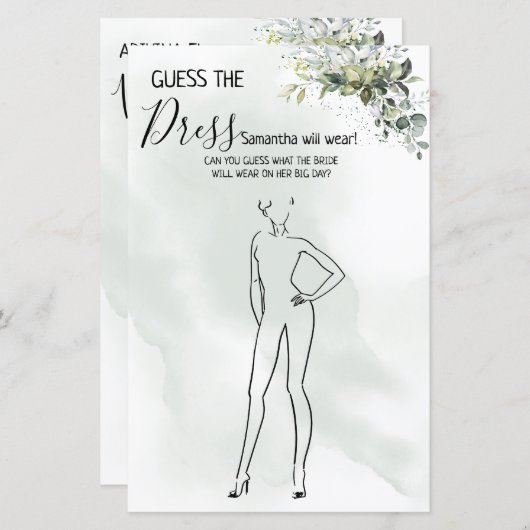 Eucalyptus Raad eens tweetalige kledingwedstrijd (Voorkant / Achterkant)