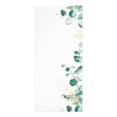 Eucalyptus-rackkaart voor prijslijst reclamekaart (Achterkant)