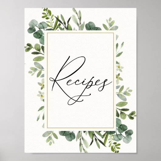 Eucalyptus Recepten Poster (Voorkant)
