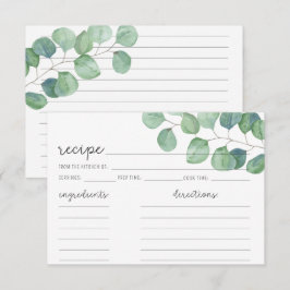 Eucalyptus - Receptkaart