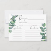 Eucalyptus - Receptkaart (Voorkant)