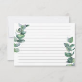 Eucalyptus - Receptkaart (Achterkant)