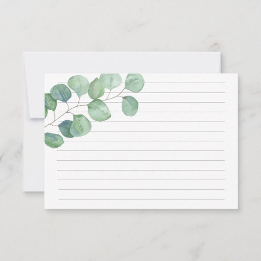 Eucalyptus - Recipcard (Achterkant)