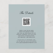 Eucalyptus Red Berries QR Code RSVP Weddenschap Ui (Achterkant)