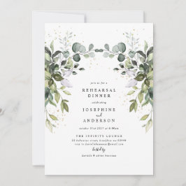 Eucalyptus Rehearsal Dinner Invitation Kaart